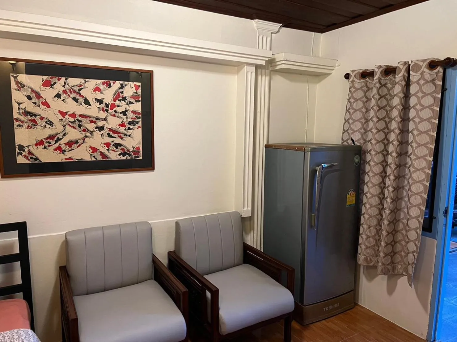 Seating area in Blue Chang House