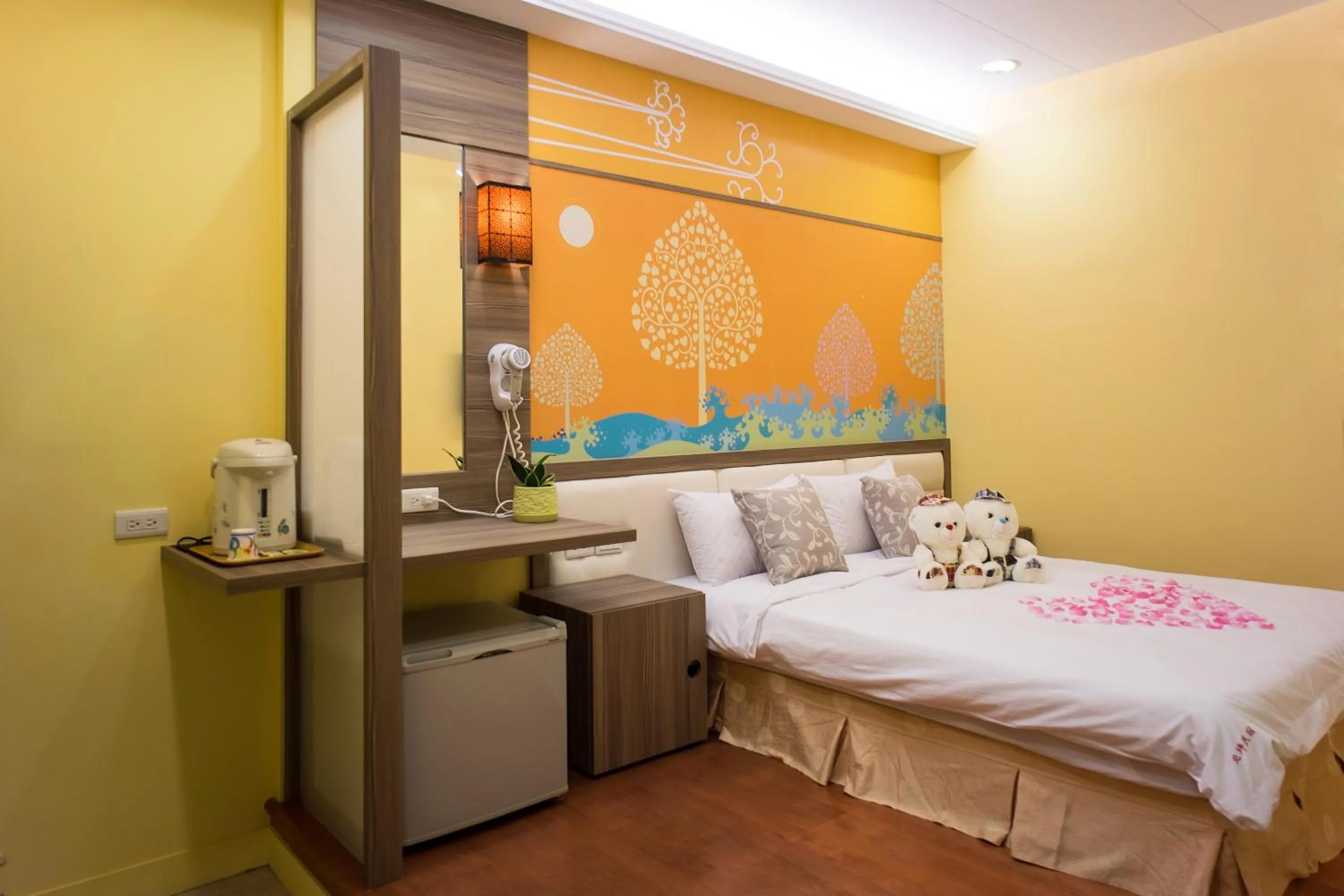 Shower, Bed in Bei Pin B&B