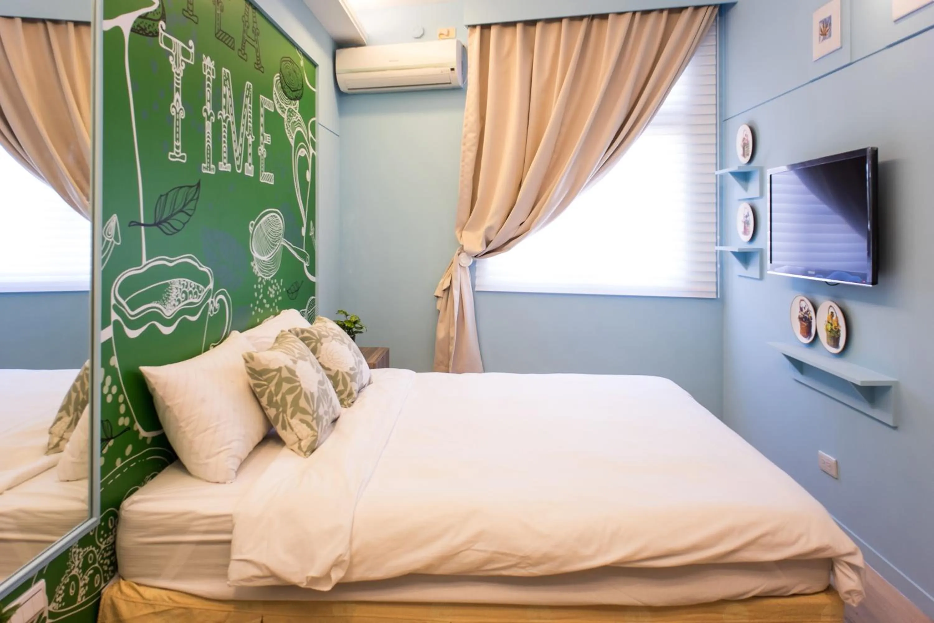 Shower, Bed in Bei Pin B&B