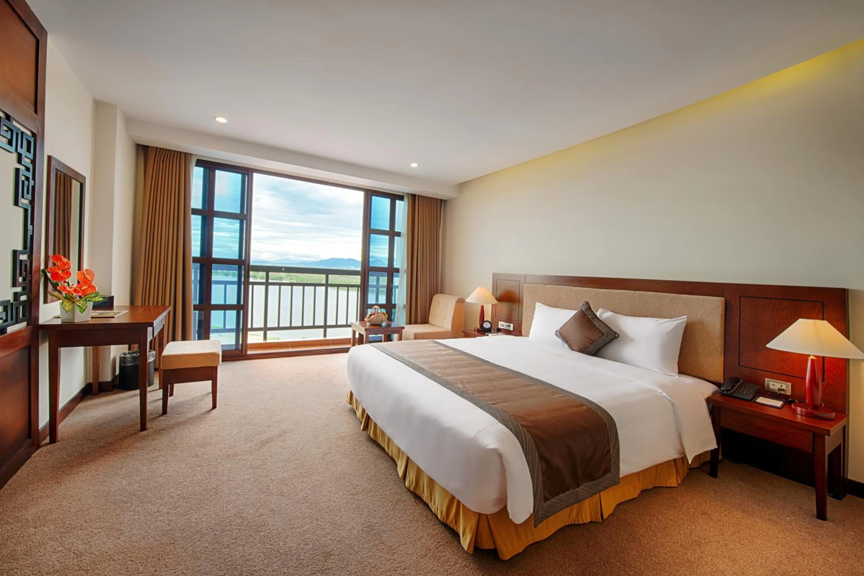 Patio, Bed in Muong Thanh Holiday Hoi An Hotel