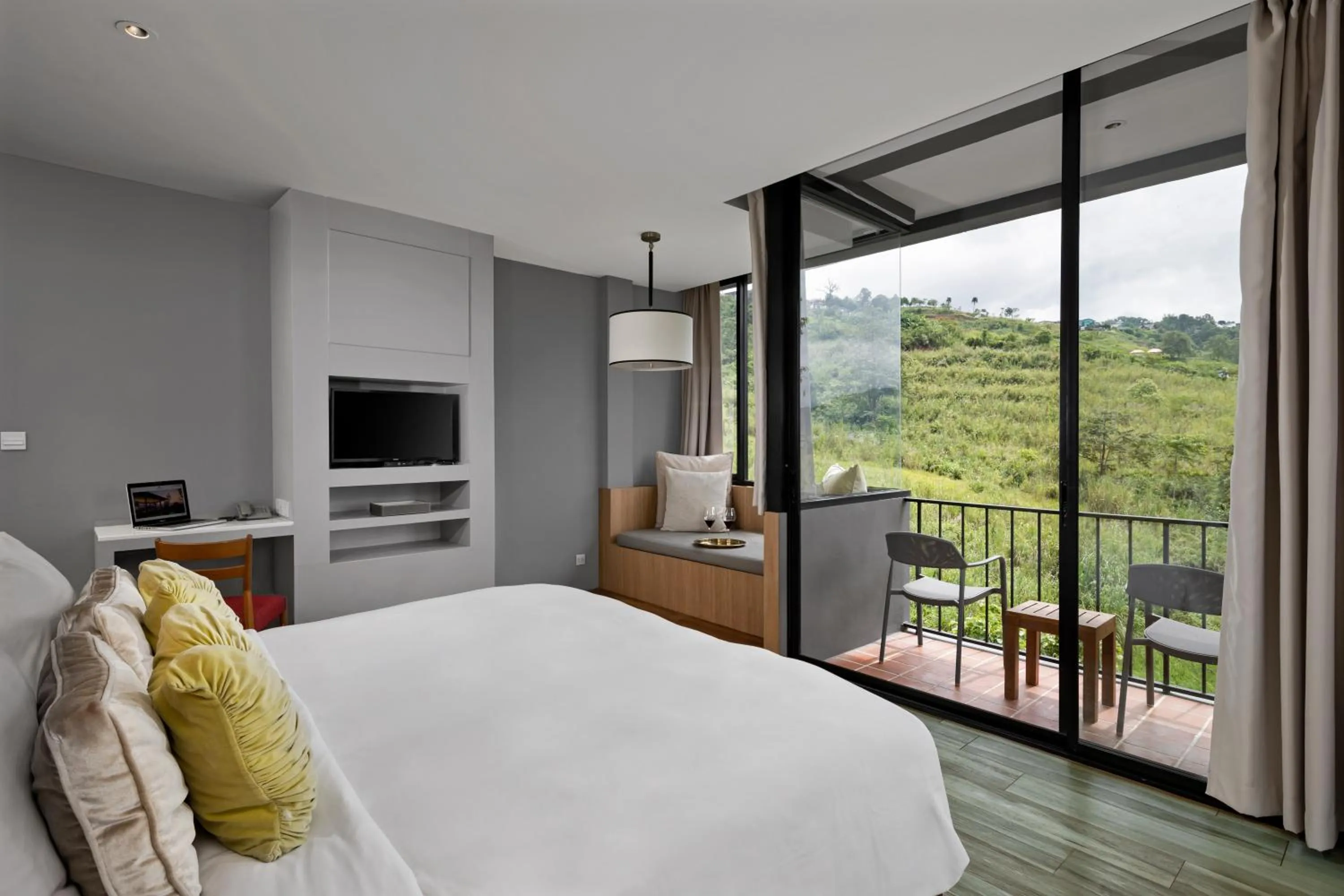 Balcony/Terrace, Bed in Sirinati Khao Kho