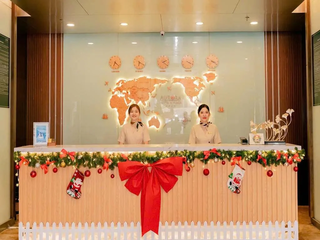 Lobby or reception in AURORA Hotel Plaza
