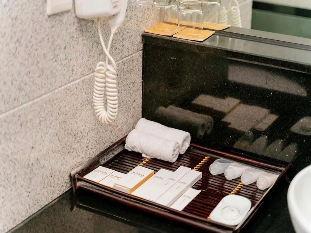 Bathroom in AURORA Hotel Plaza