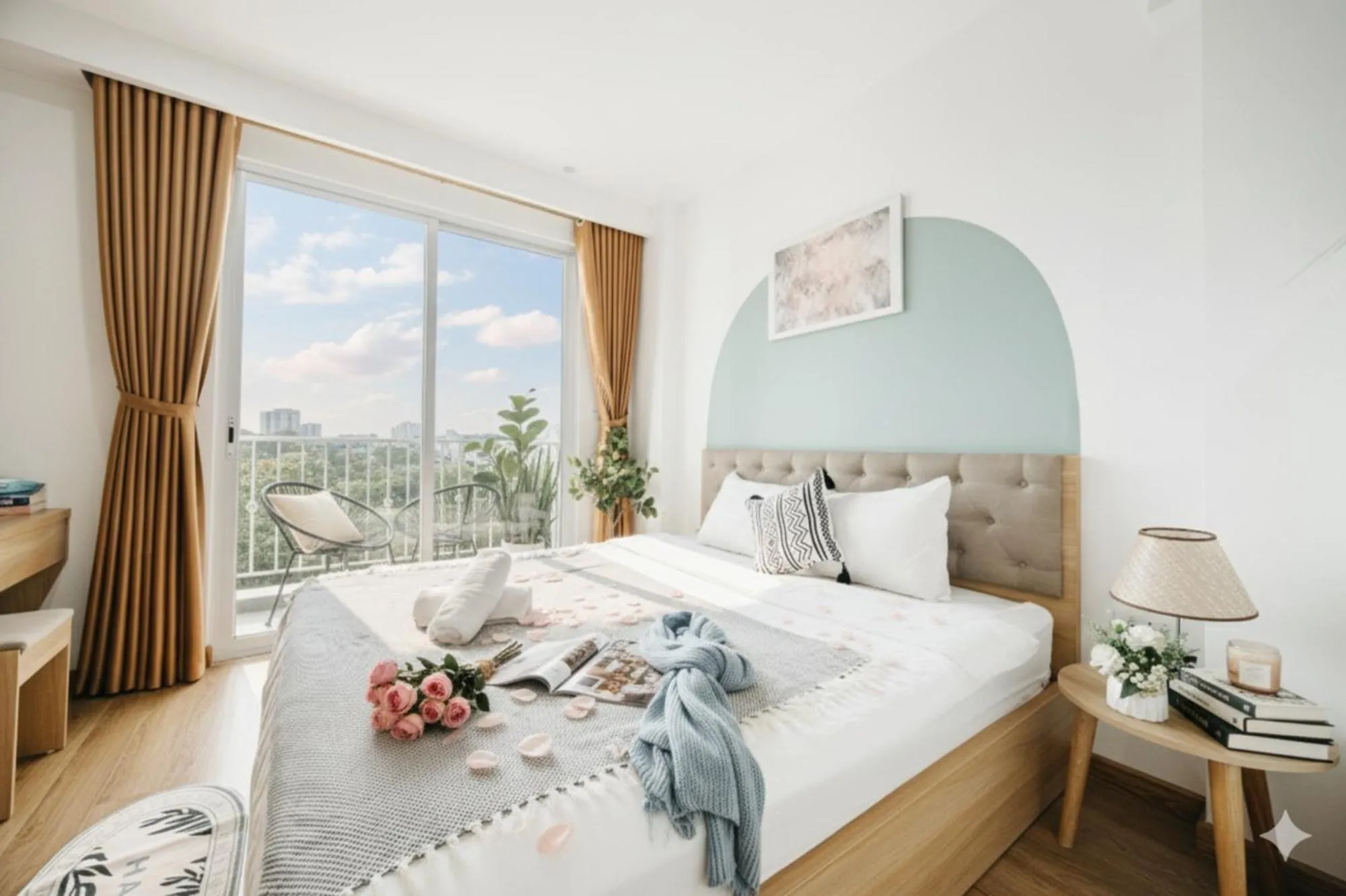 View (from property/room), Bed in Label6 Studio West Lake