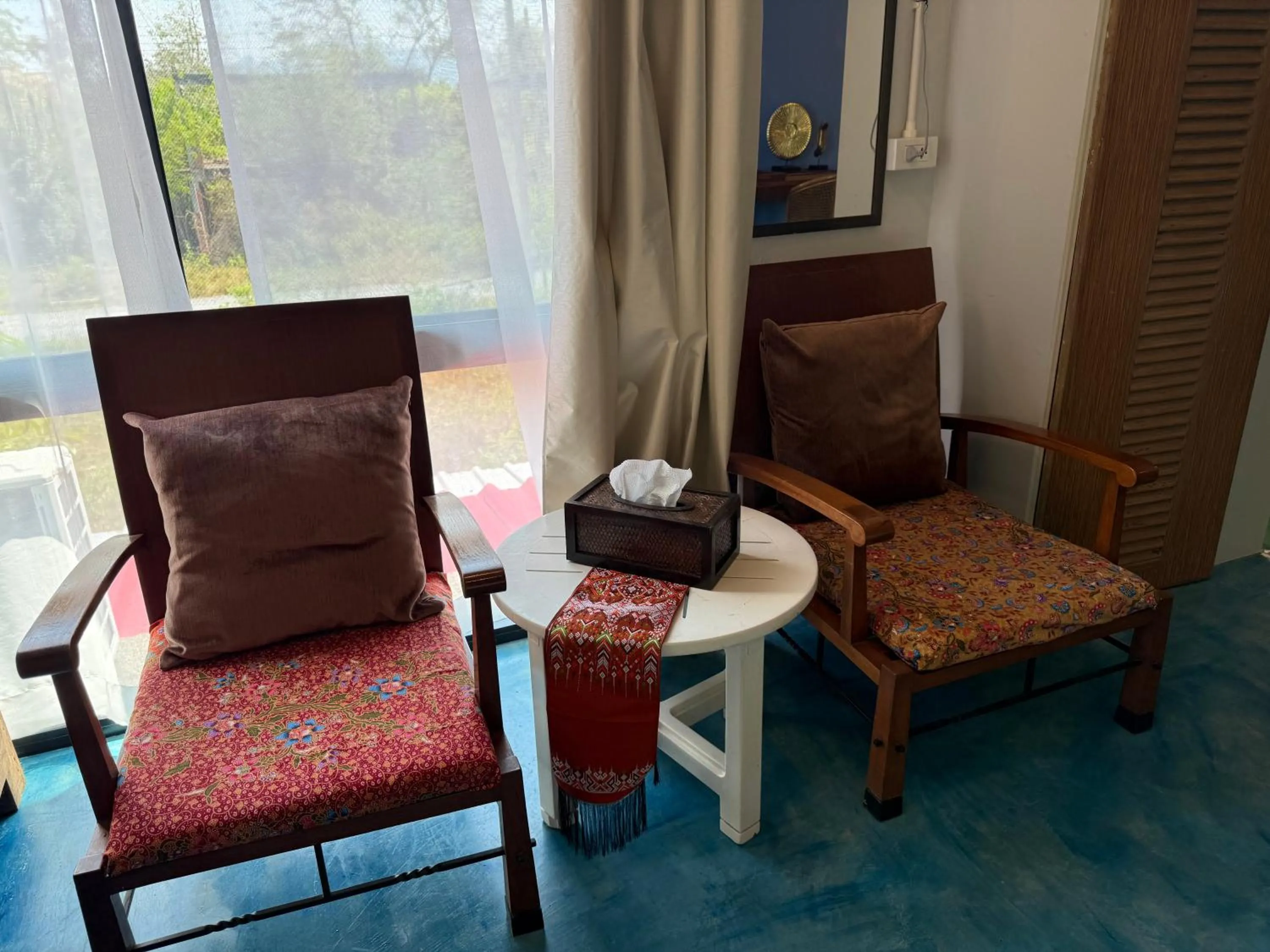 Seating area in Golden Mango House