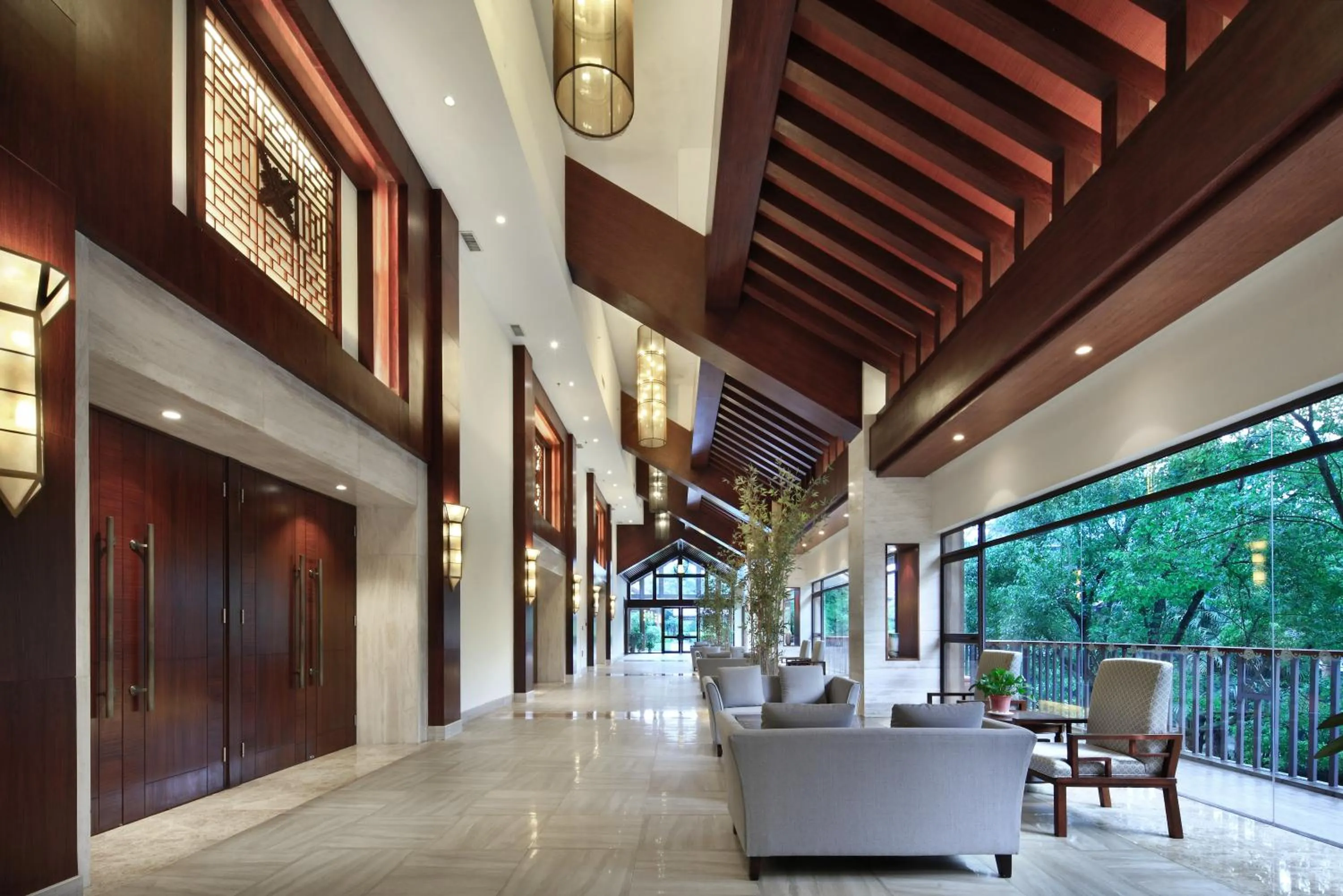 Seating area in Yangshuo Riverside Resorts Hotel