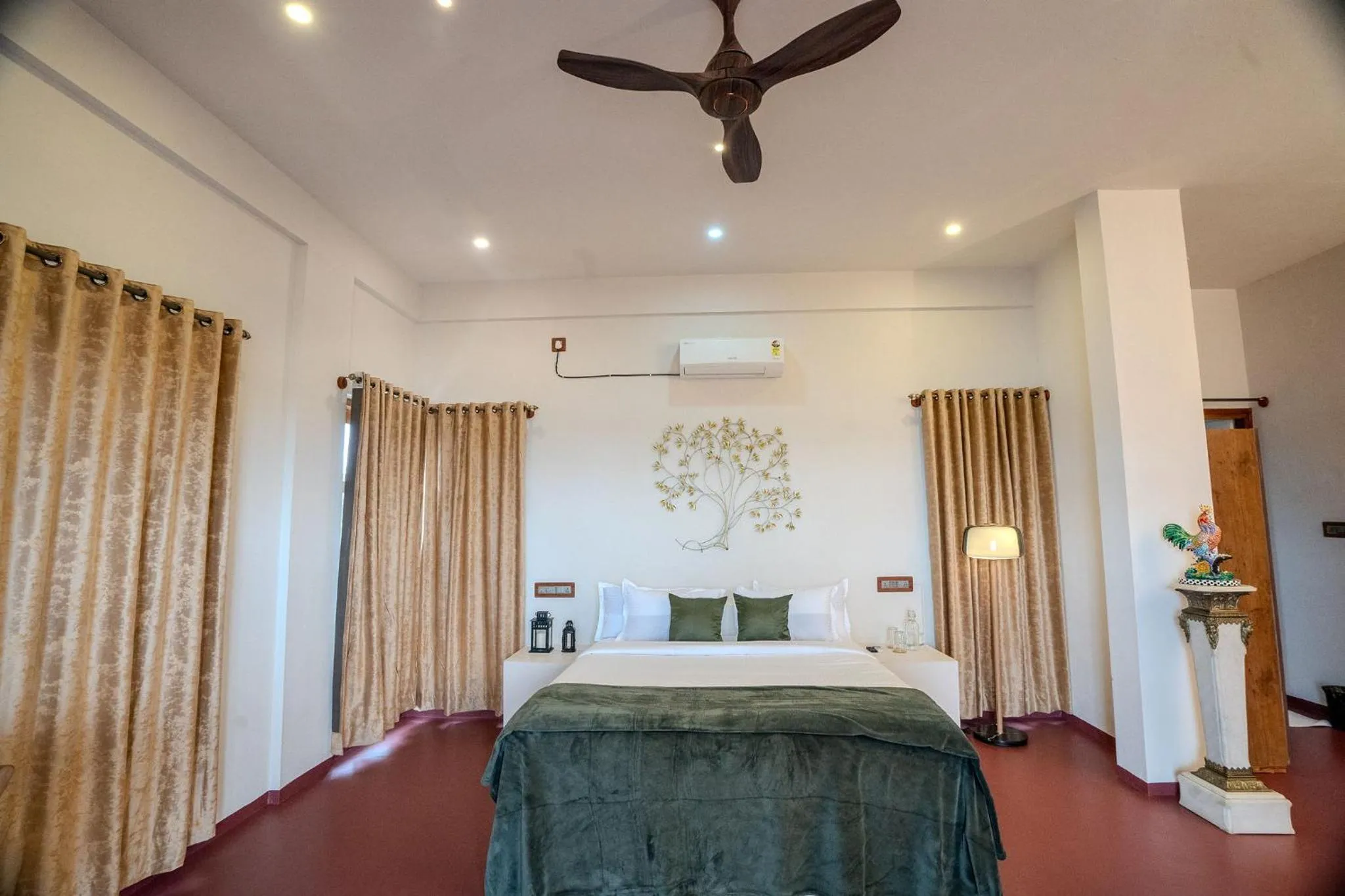 View (from property/room), Bed in Habba Dates Villa Near Chikkaballapur