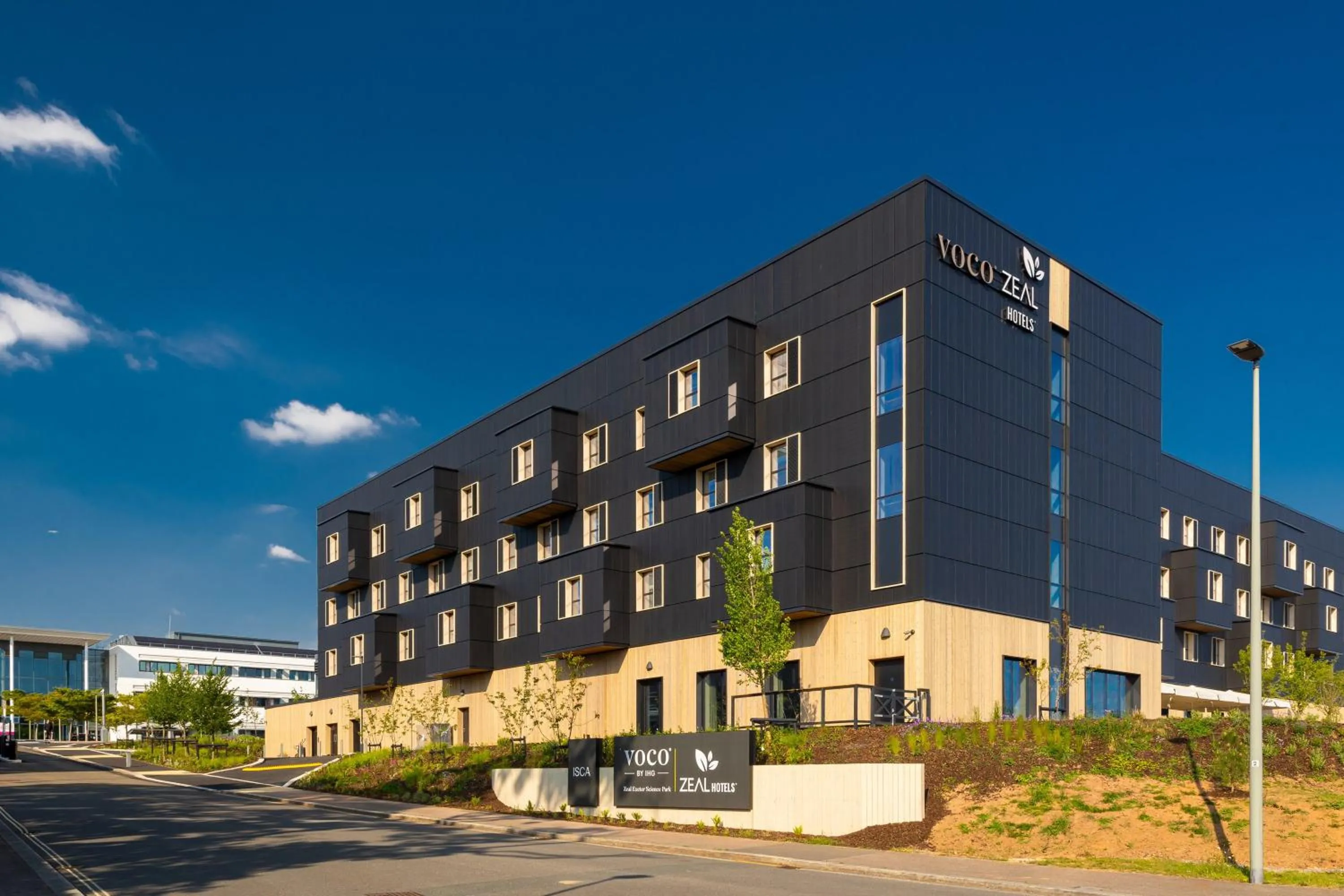 Property building in voco Zeal Exeter Science Park, by IHG
