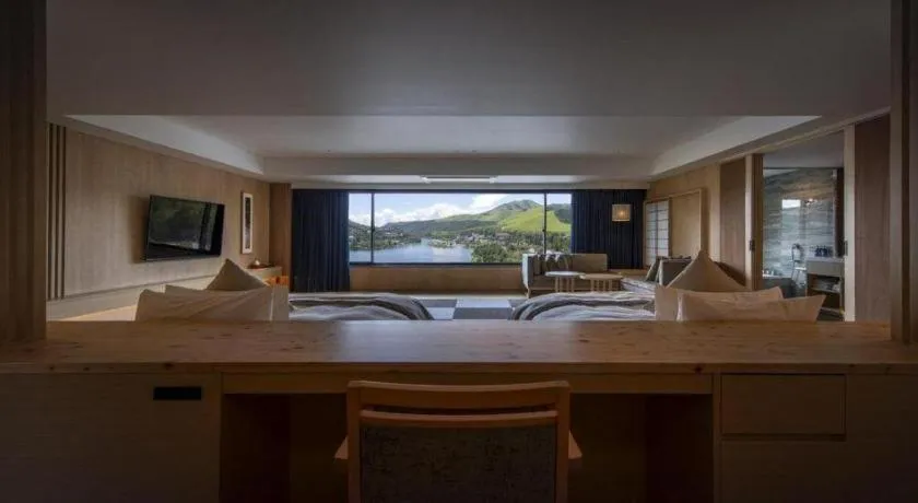 Bed in Ikenotaira Hotel