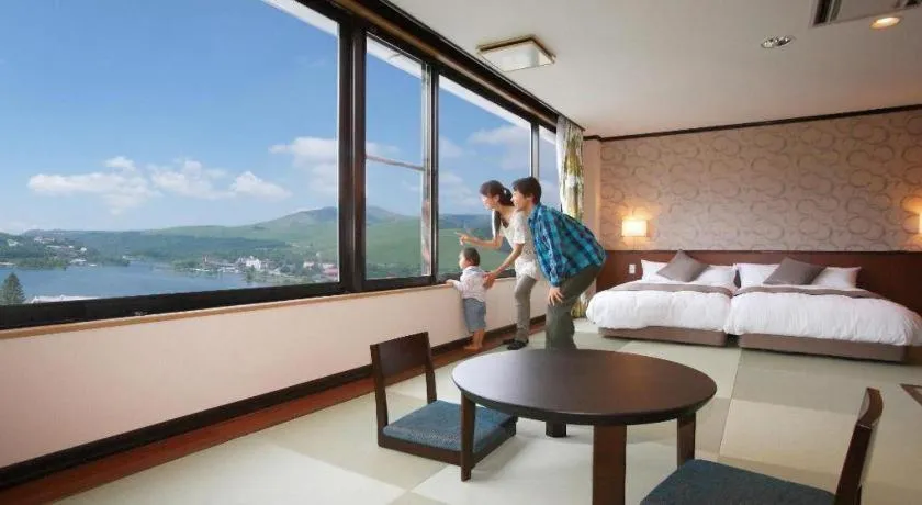 Bed in Ikenotaira Hotel