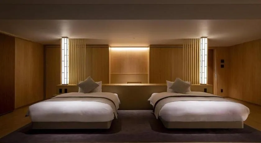 Bed in Ikenotaira Hotel