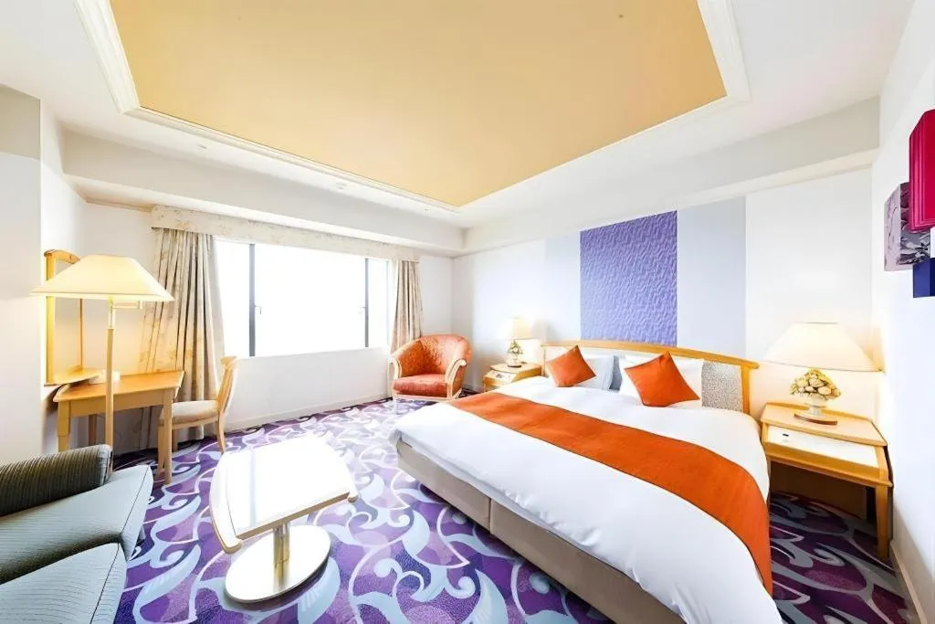 Bed in Miyazaki Kanko Hotel