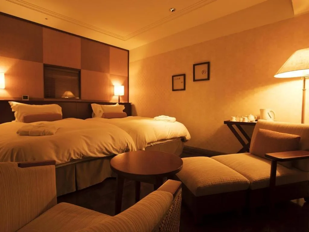 Bed in Miyazaki Kanko Hotel