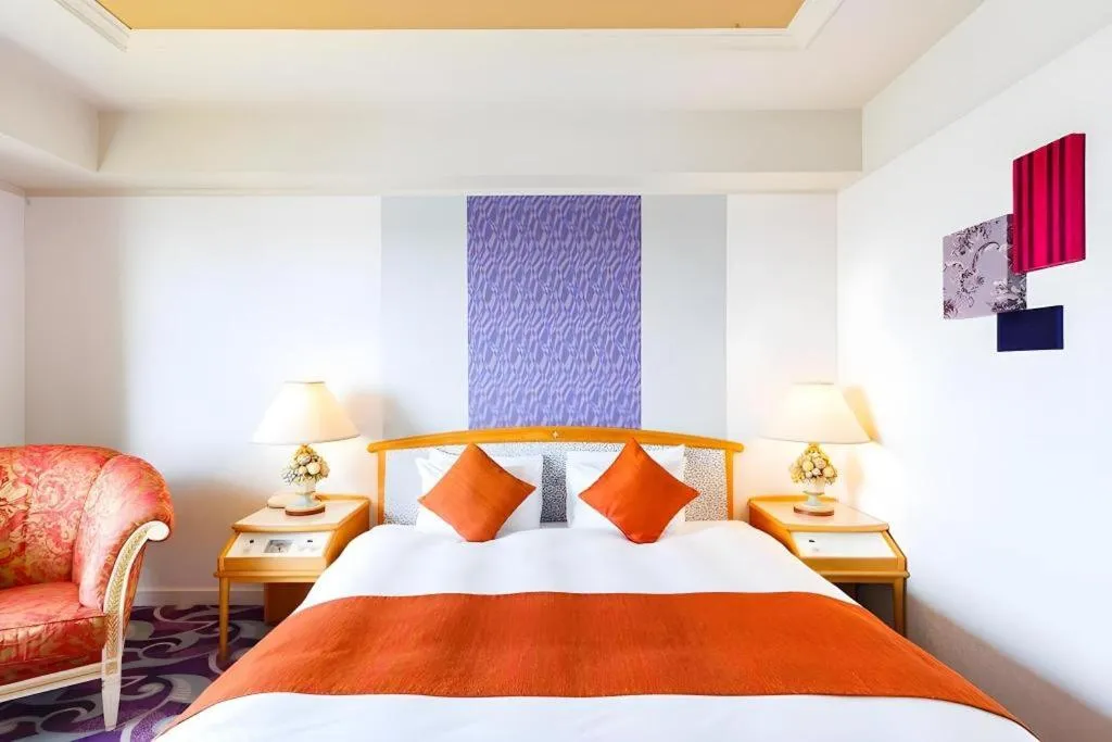 Bed in Miyazaki Kanko Hotel