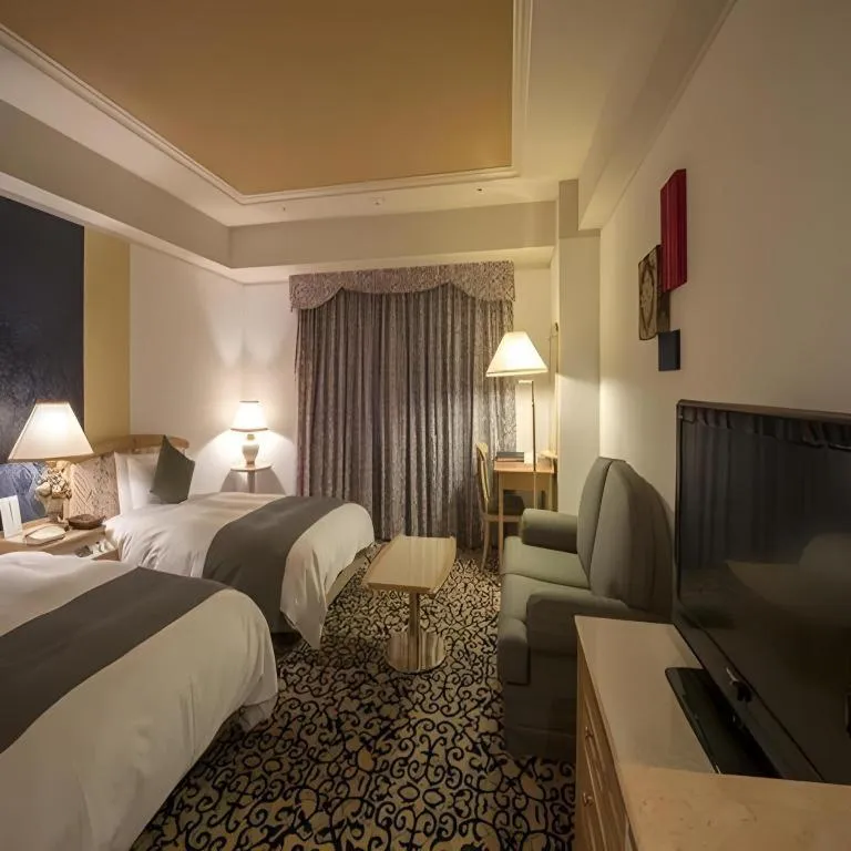 Bed in Miyazaki Kanko Hotel