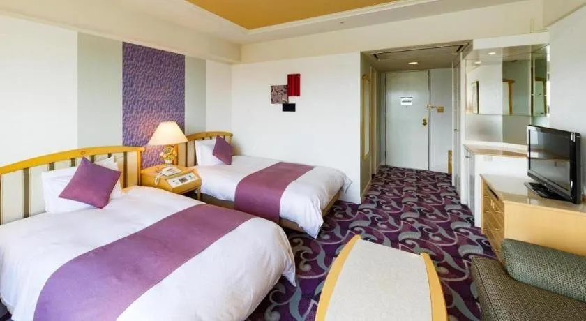 Bed in Miyazaki Kanko Hotel