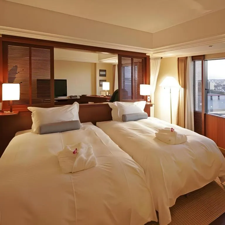 Bed in Miyazaki Kanko Hotel