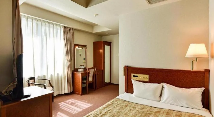 Bed in Hotel Ascent Fukuoka