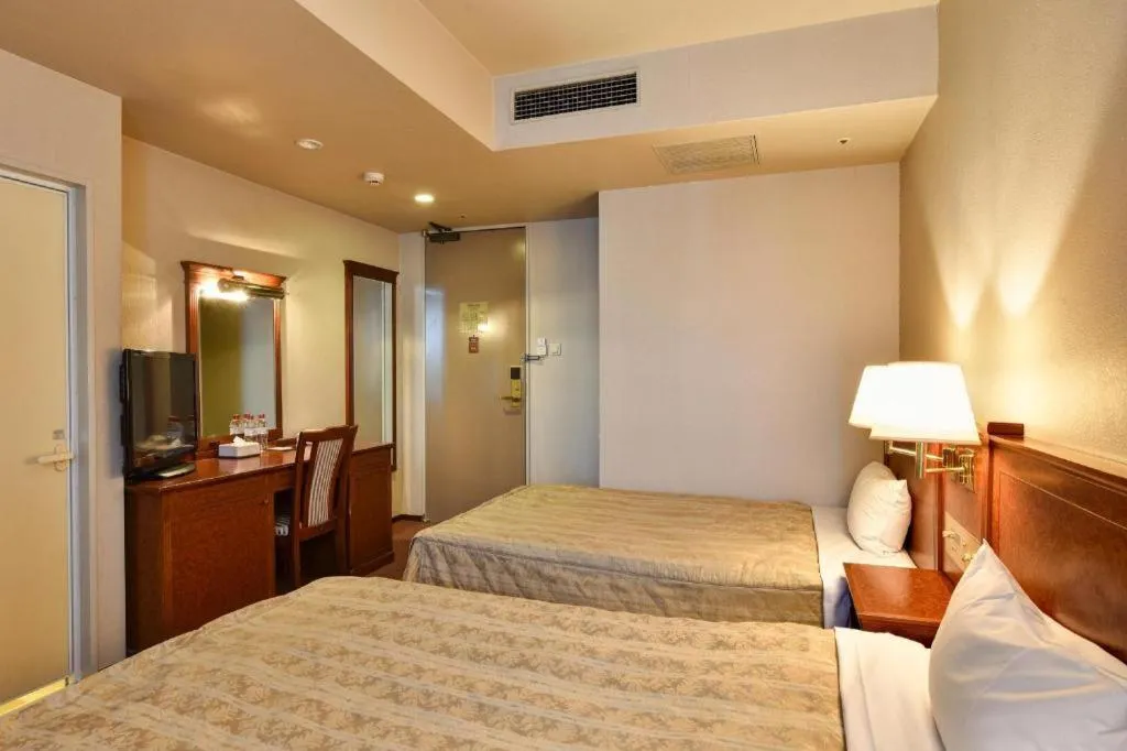 Bed in Hotel Ascent Fukuoka