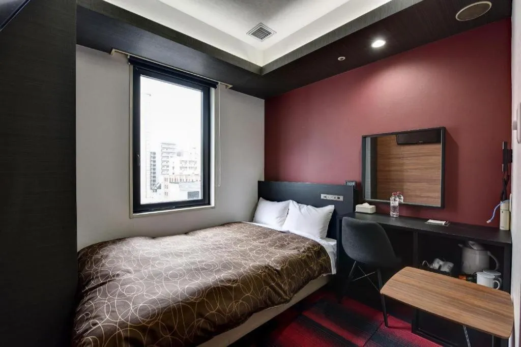 Bed in Hotel Ascent Fukuoka