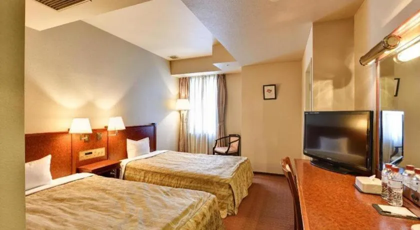 Bed in Hotel Ascent Fukuoka