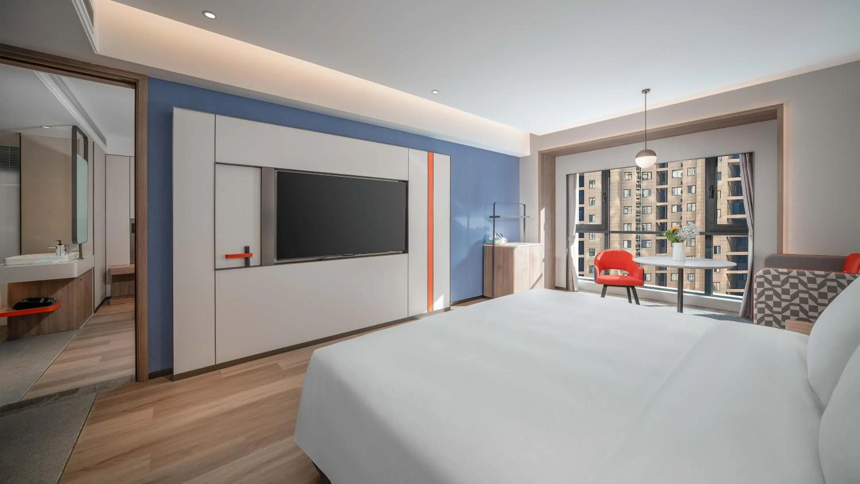 Bed in Holiday Inn Express Xi'an Fengdong by IHG