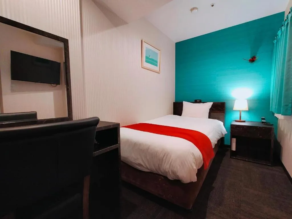 Bed in Hotel Bougainvillea Akebonobashi