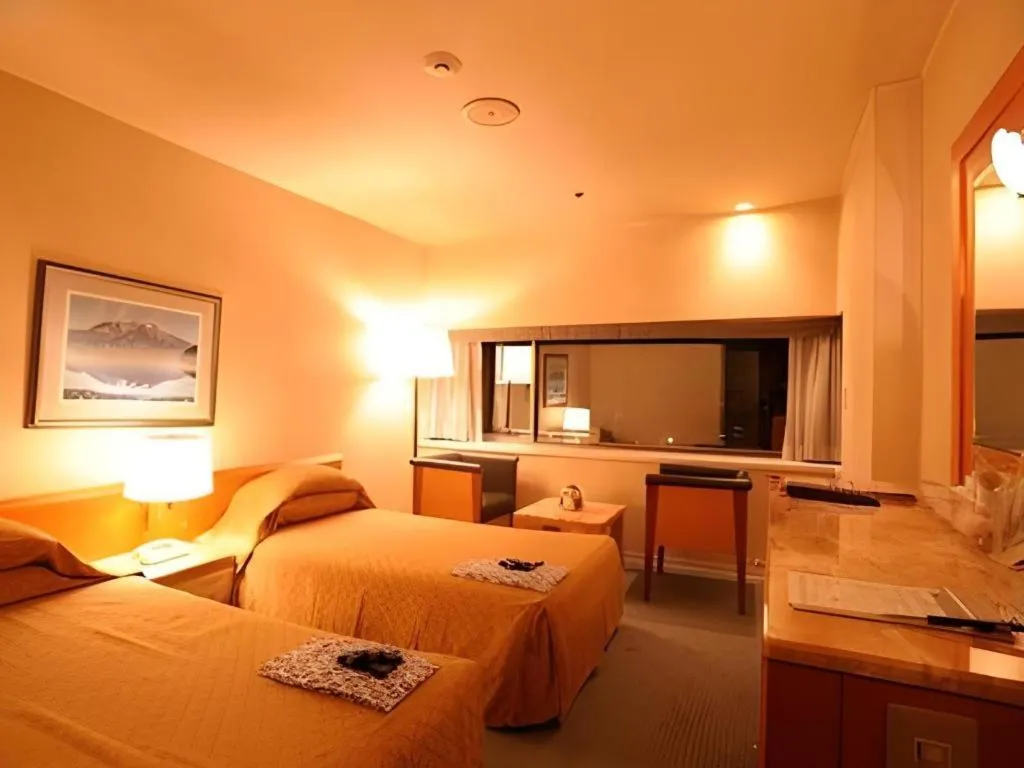 Bed in Gunma Royal Hotel