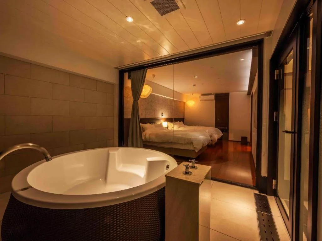 Bed in Kannawa Onsen Hotel Sansuikan