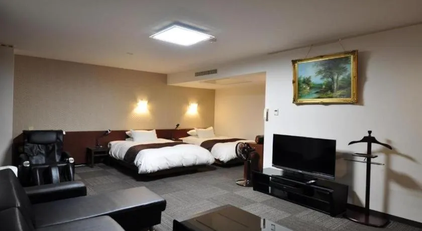 Bed in Hotel Obokekyo Mannaka