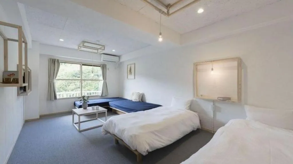 Bed in Muika Onsen Hotel