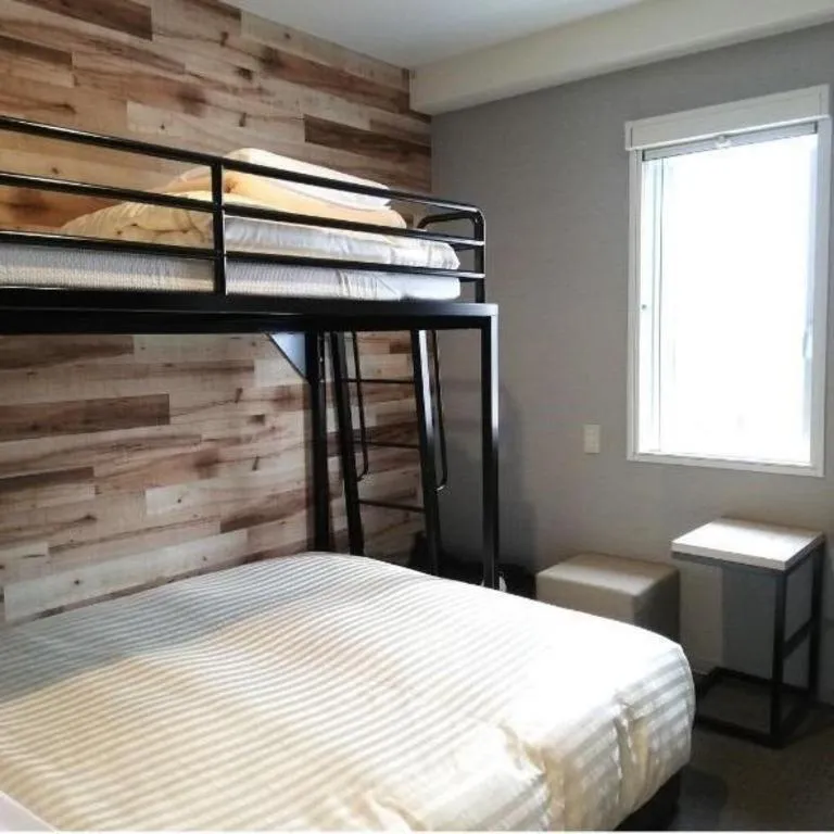 Bed in Super Hotel Hakodate