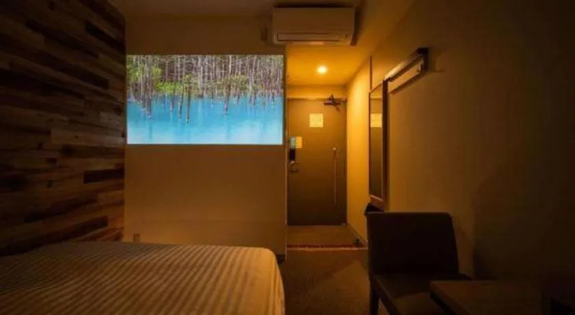 Bed in Super Hotel Hakodate