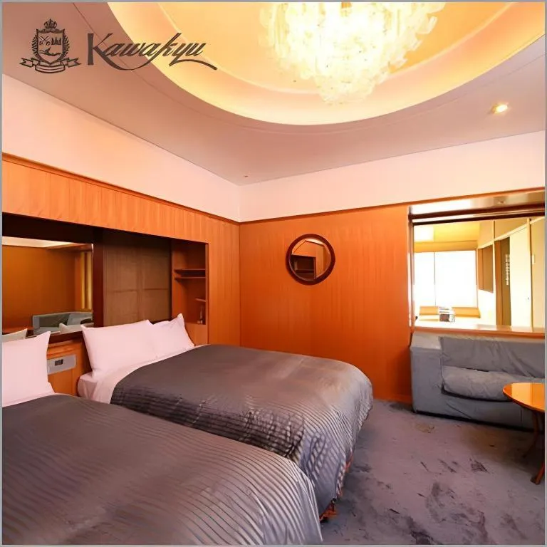 Bed in Hotel Kawakyu