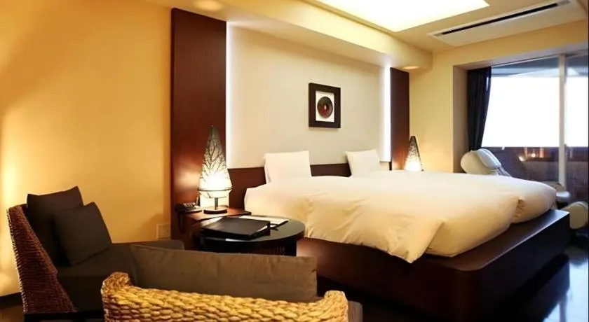 Bed in Luxury Wa Hotel Kaze No Kaori