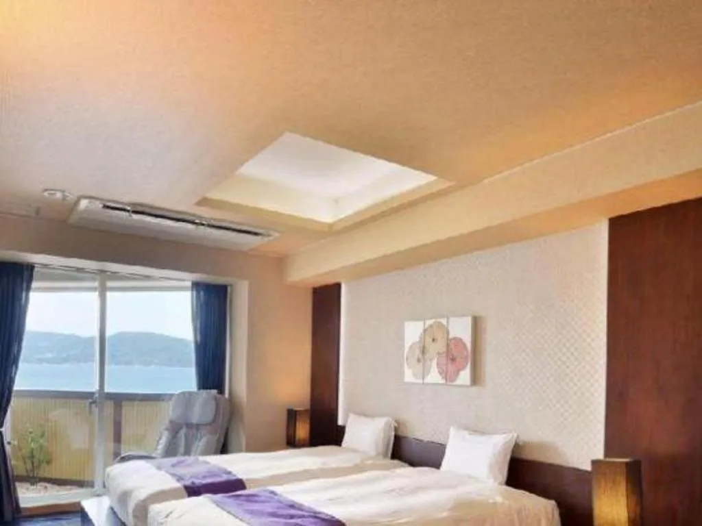 Bed in Luxury Wa Hotel Kaze No Kaori