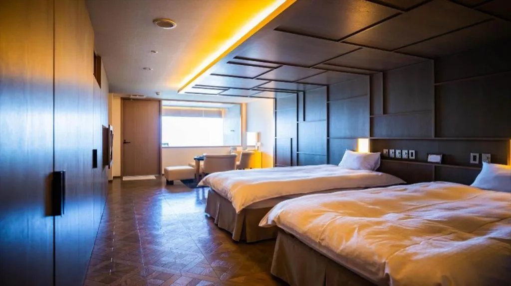 Bed in Hotel Matsumotoro