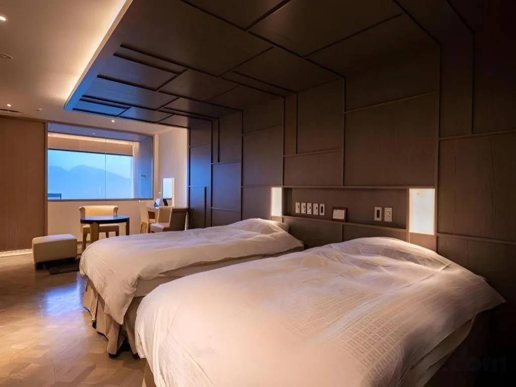 Bed in Hotel Matsumotoro