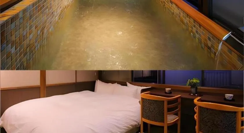 Bed in Hotel Matsumotoro