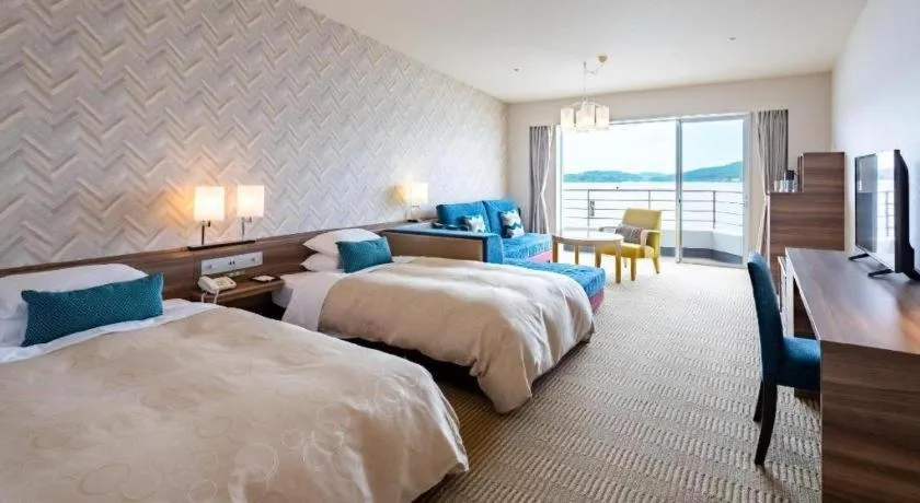 Bed in Hotel Harvest Hamanako