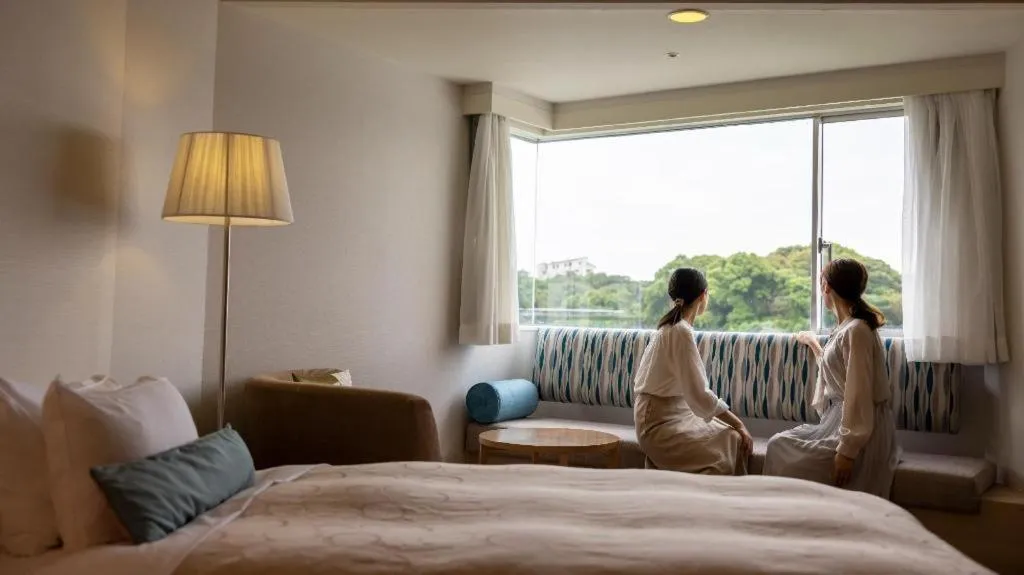 Bed in Hotel Harvest Hamanako