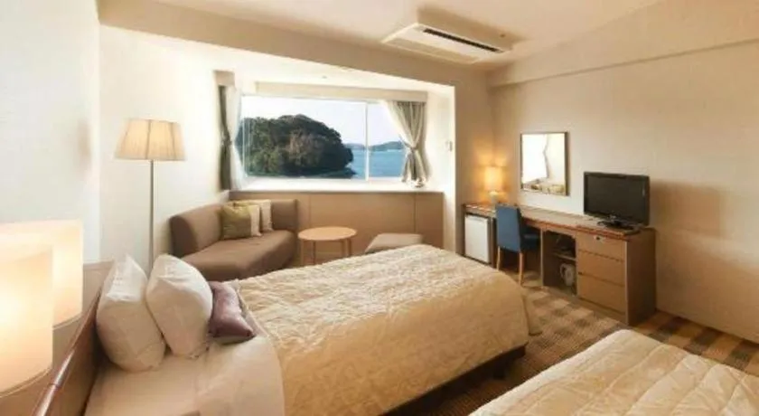 Bed in Hotel Harvest Hamanako