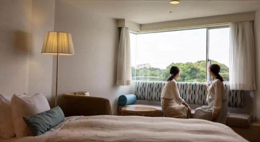 Bed in Hotel Harvest Hamanako