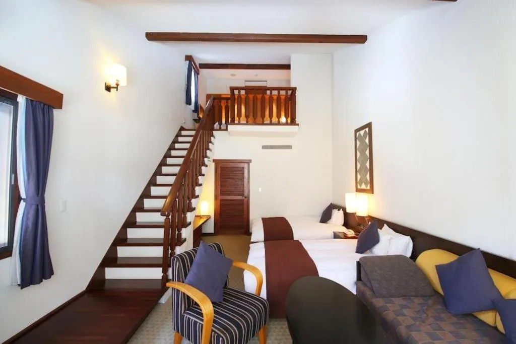 Bed in Hotel Harvest Tateshina