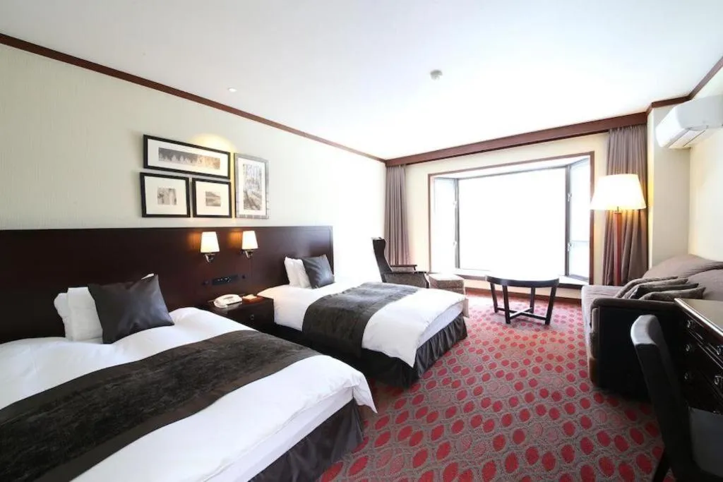 Bed in Hotel Harvest Tateshina