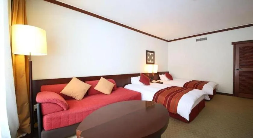 Bed in Hotel Harvest Tateshina