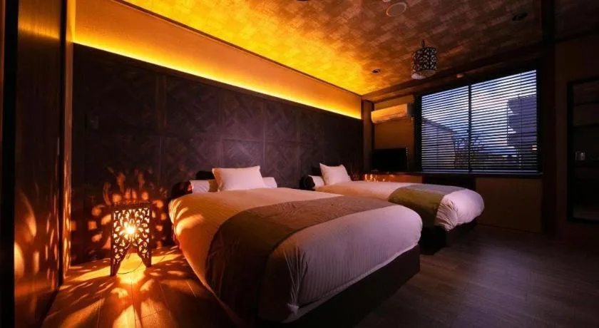 Bed in Green Hotel Yes Omihachiman