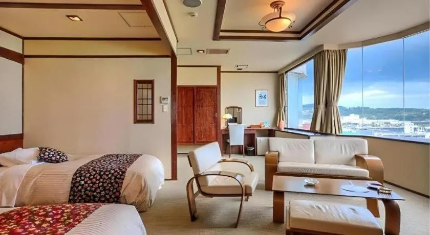 Bed in Otaru Furukawa Hotel