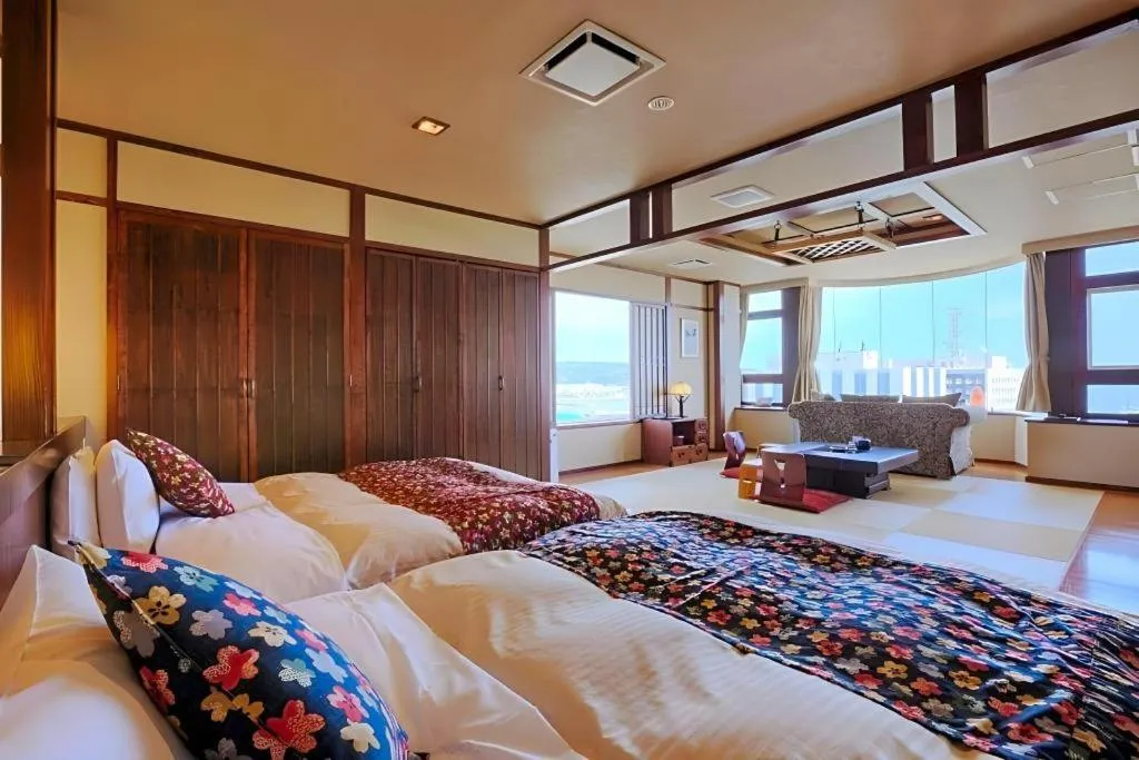 Bed in Otaru Furukawa Hotel