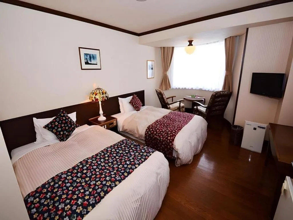 Bed in Otaru Furukawa Hotel